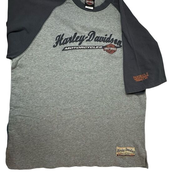 HARLEY-DAVIDSON Motorcycles Grey Faribault MN Tshirt Men’s Size Large - Picture 6 of 14